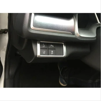 İç Kafa Işık Düğmesi Anahtarı stil 2016 2017 Honda Civic 10 Gen Araba araba Aksesuarları Araba İç Döşeme Dekorasyon Kapak