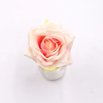 Ev Partisi Düğün Süslemeleri DİY çelenk Hediye Kutusu İçin 4 adet 10cm yakışıklı Dokunmamış Gül Buketleri Sahte çiçekler Defteri