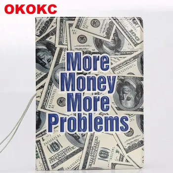 OKOKC ABD Doları 3D Pasaport Sahibi PVC Deri Pasaport Kapak Seyahat Bilet Seyahat Çantası Paketleri Aksesuarları