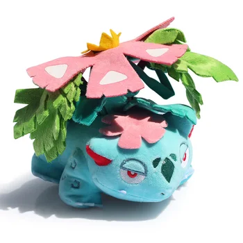 Sıcak Satış 16 Anime Peluş Oyuncak Harika kurbağa Mega Venusaur Peluş Oyuncaklar Çocuklar İçin İyi bir Hediye Yumuşak Bebek Oyuncak