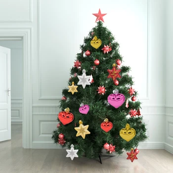 5 adet Yeni Sıcak Satış Yılbaşı Ağacı Düzelticiler Süsler Dekorasyon Noel Düğün Süsleme DİY Şeftali Kalpler
