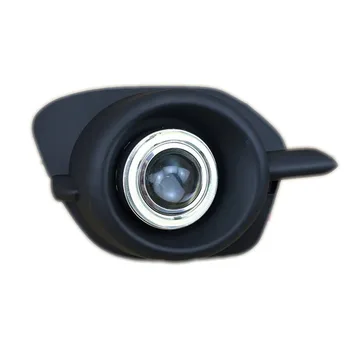 İçin Mitsubishi Pajero Sport Nativa Montero Angel Eyes Projektör Lens ile Sarı Sinyal Işık H11 55W Sis Farları gündüz farı LED