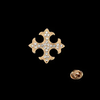 Kadınlar için SHEEGİOR Altın Gümüş Haç Broş Pin Erkek Rozet Güzel Rhinestone Mini Küçük Yaka Broş Takı Hediye Moda