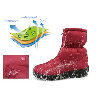 Kar botları 2018 Kış sıcak su geçirmez kadın anne ayakkabı bot casual pamuk kış sonbahar bot femal artı boyutu 35-42 CF1308W