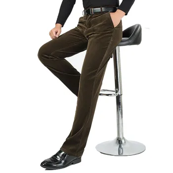 2017 Yeni Erkek İş Rahat Pantolon Uzun Pantolon İlkbahar Yaz Klasik Homme Vintage Düz Erkek Pantolon Büyük 30-40 XNN57 Boyutu