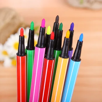 EZONE Bir Kutu 12Colors Sıvı Tebeşir işareti Kalem Silinebilir Çoklu Sanat Kırtasiye Okul Malzemeleri Hediye İçin büyük Renkli Kalemleri