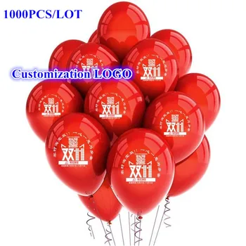 Logo baskı reklam balonları ile özel balonları baskı 1000pcs/çok özel balonlar EMS/ DHL /Hızlı globos gemi blanco