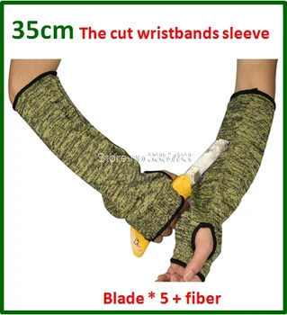 Yeni 2017 anti-kesme eldiven ST - 58144 alev geciktirici kol gloves5 yüksek sıcaklık kol korumak-