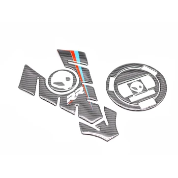 BMW S1000RR S1000 RR HP4 S1000R Uzaylı M-Power Logo 3D Karbon Bak Tank Pad & Yakıt Tankı Kapağı Kapağı Prorector Etiket Çıkartma