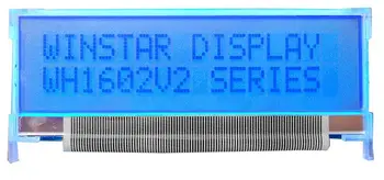5 V WH1602V2 DİŞİ 16*2 modül mavi aydınlatmalı yeni ve orijinal kalın VATN LCD ekran 1.5 mm daha ince LCD panel düzenliyor