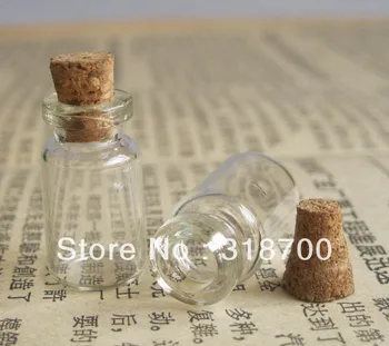 6 mm*25 mm ahşap mantar ile 100 x 1 ml mini cam şişeleri,13 mm*1cc örnek cam şişe,0,5 ml,2 mL,1000ml 3 mL kadar kullanılabilir