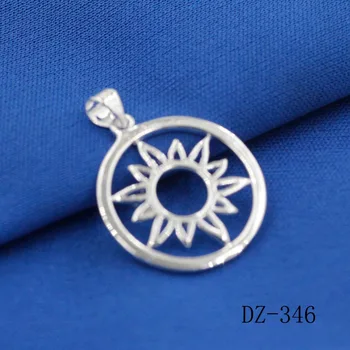 925 gümüş kolye kadın kolye popüler ayçiçeği kadın modeli kadın kolye takı için güneş Sözleşmeli