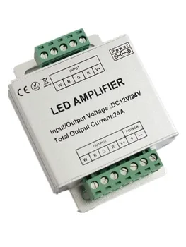 LED RGBW Amplifikatör DC12/ 24 V 24A 4 Kanal Çıkış RGBW Şerit Güç Tekrarlayıcı Konsol Denetleyicisi #423 LED