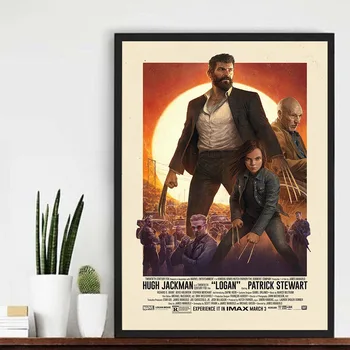 2017 LOGAN Wolverine 3 X-Men Filmi Tuval Ya da İpek Oturma Odası Dekorasyonu İçin 13x20 32x48 inç Fotoğraf Poster