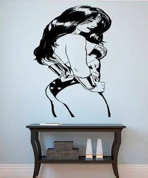 Seksi Kadın Tüm Desenli Duvar Sanat Çıkartmaları Ev Oda Özel Modern Tarz Dekor Vinil Moda Duvar Çıkartmaları Duvar WM-304