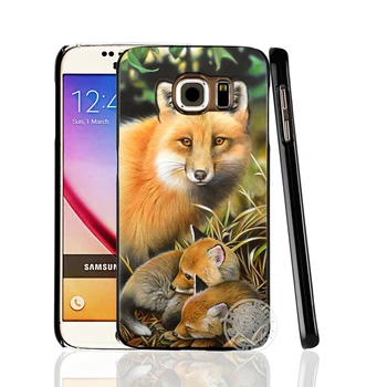 Samsung Galaxy S7 edge için HAMEİNUO moda Rakun kırmızı panda fox cep telefonu kılıfı ARTI Ücretini S6'yı S5 S4 S3 MİNİ