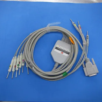 10 leadwires ve EKG 300A için 4.0 muz ile tek parça ekg kablosu biocare,-788,EKG-EKG 1210