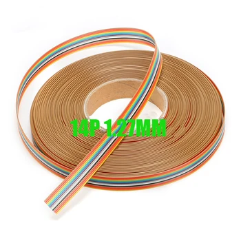 Raspber Pitch 1.27 mm ücretsiz kargo Yolu 10 14 şerit kablo renk SİGARA düz kablo ( 7pc bakır tel )