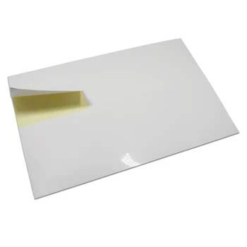 10 240Pcs/Lot.5x9.9cm Kare Yapışkanlı A4 Baskı Kağıdı Parlak Beyaz Çıkartma Etiket Kraft Kağıt Uygun Lazer Yazıcı Etiket