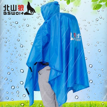 Çok fonksiyonlu 3 in 1 Açık Yağmur Yağmurluk Giymek Çadır Zemin Mat Güneş Barınak Tente Sırt çantası Yağmur Kapağı Kamp Mat Kamp