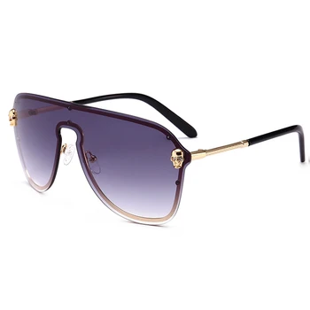 Bayanlar Retro UV400 Erkek güneş gözlüğü Erkek Kadın Moda Lüks Marka Tasarımcısı Kafatası Güneş Gözlüğü Kadın Oculos de sol RS541
