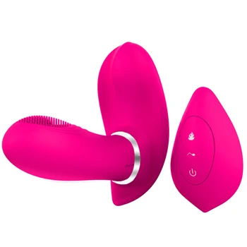 Kadınlar için kadınlar klitoris için USB ısıtma strapon yapay penis vibratör uyarıcı tavşan vibratör g spot masaj seks ürünleri
