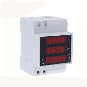 D52-2048 Aktif Güç Faktörü Enerji metre 362 AC80 Dijital Çok Fonksiyonlu Ölçer Voltmetre akım ölçer,0-100 AMP LED