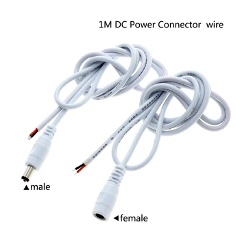 İçin 1M DC Güç bağlantısı Kablo Erkek / Dişi Şerit LED
