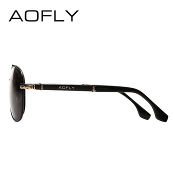 AOFLY Moda güneş Gözlüğü Erkek güneş Gözlüğü Erkek Puan Kaplama Aynalar Sürüş Gözlük Erkek Pilot Güneş UV400 AF8026 Polarize Gözlük