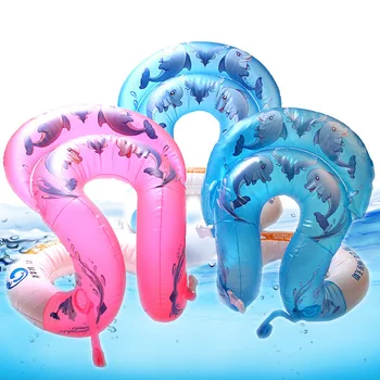 PVC Şişme 2 Renkli Hava Kesesi Oxter Yüzmek Swimring Çocuk ve Adam Öğrenme Kalın Koltuk altı Yüzme Yüzük Çift Hava-Cep Self-Ring
