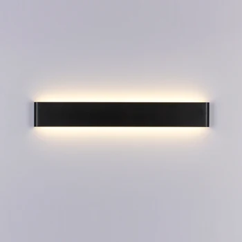 Modern 6,0 Kapalı Duvar Lambaları Uzun Alüminyum Fuaye Dekorasyon Aplik Yatak Odası Işık Siyah & Beyaz Color90-260V ac LED 24cm