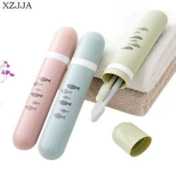 XZJJA Portable Seyahat Diş Fırçası Saklama Kutusu diş Fırçası Düzenleyen Sofra Çatal Kaşık Konteyner Korumak