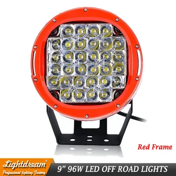 Lightdream 12 V 9 inç Yuvarlak çalışma lambası Araba Kamyon SUV ATV UTV Wrangler 4x4 Ön farlar için x1 kullanılan Led yol ışıkları led kapalı