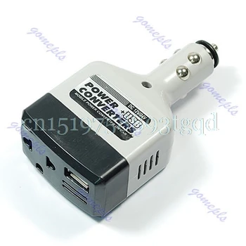 USB#T518 İle araba 12VDC İçin 220V AC Güç Dönüştürücü Adaptör#