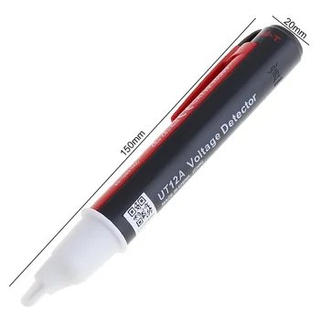 90 ~ 1000 V AC BİRİM UT12A Taşınabilir Temassız Test Kalem Desteği Flash İpucu ve Otomatik Algılama