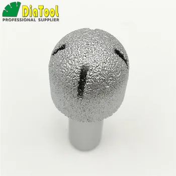 DİATOOL No. 12 Top uç Vakum taş 12.7 mm şaft için kenar profili için elmas freze uçları lehimli