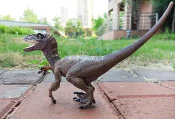 Simülasyon Velociraptor dinozor Hayvan modeli oyuncak çocuk için oyuncak dinozor