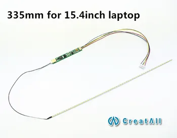 2 adet 358 MM 15.4 inç dizüstü ekran için Laptop Dimable Arka LED Lambalar Ayarlanabilir Işık Güncelleme Kiti Şerit+9 Tahta-25V Giriş LCD