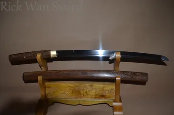 Benzersiz Japon samuray kılıcı WAKİZASHİ KILIÇ saya 1095 yüksek karbon çelik pelesenk tam tang keskin savaşa hazır