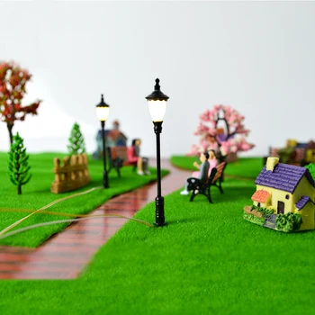 Yüksek kaliteli minyatür ölçekli model sokak lambası LED