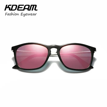 KDEAM Klasik Gözlük güneş Gözlüğü Kadınlar Parti Güneş Gözlükleri Erkek KD4187 Dava İle zonnebril erkekler için 6 Renk Polarize Açık