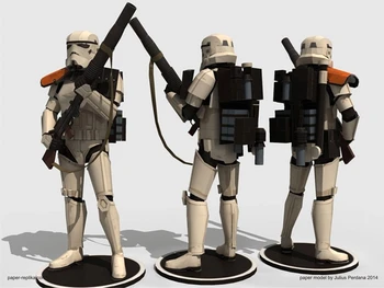 Star Wars 3D kağıt modeli DİY kum askerler puzzle oyuncak figürü origami kağıt sanatı el yapmak