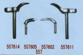 557 ilik makinesi için Uygun 557-611 looper iğne endüstriyel dikiş makinesi iğne bükme Kavisli parça yedek parça