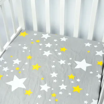 70cm 120 beşik boyutu için EGMAO BEBEK Pamuk Bebek çarşaf Karikatür Beşik Yatak Koruyucu Bebek çarşafı*
