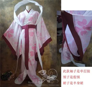 Anime Kamisama Kiss Nanami Momozono Parti Moda Cosplay Kostüm Peri Pembe Kimono Ücretsiz Kargo