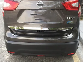Nissan Qashqai Kapı Sticker j11 2016 2017 Paslanmaz Çelik için arka kapı trim Araba Stil Aksesuar Bagaj