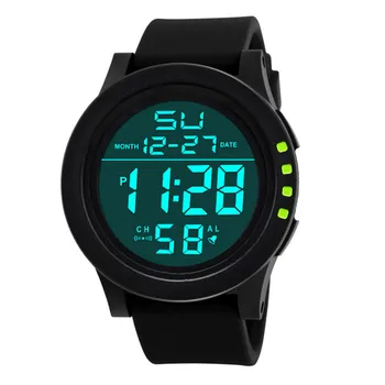 Üst 2017Brand Lüks Yeni moda su Geçirmez Dijital Kuvars Moda İzle Askeri Spor Erkek kol saati Saat Sony Ericsson için A1 LED