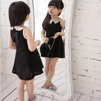 Yaz Çocuk Giyim Şekli Dantel Elbise Kız Parti Vestido Vetement Kız Çocuk Prenses Elbise Bebek Kız Giyim TZ53