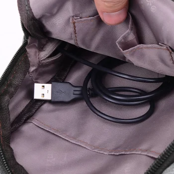 Moda USB Şarj Erkeklerin Göğüs Casual Tek Omuz Askısı Göğüs Messenger Çanta Naylon Yüksek Kaliteli şey yapıyor hazırlan Seyahat