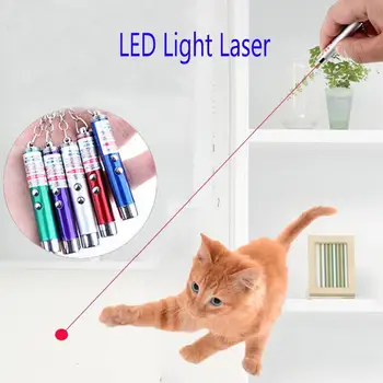 Sıcak Işık Elektron Lazer Pointer Komik Kedi Oyuncak Oyuncak Oyuncak İnteraktif Oyuncaklar Kedi Ürünleri,ücretsiz kargo LED